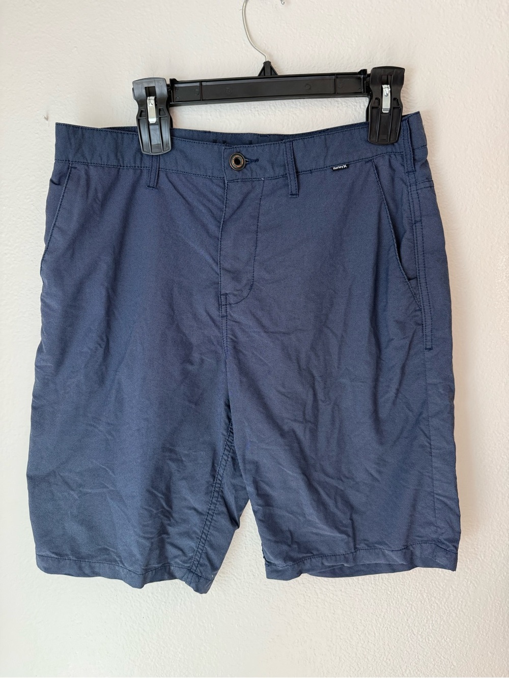 Hurley Men's Navy Flat Front Shorts